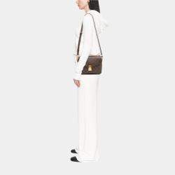 Pre Owned Louis Vuitton Brown Monogram Pochette Metis