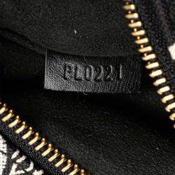 Pre Owned Louis Vuitton Black White Monogram Jacquard Since 1854 Pochette Metis
