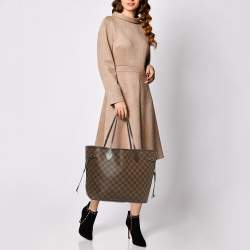 Pre Owned Louis Vuitton Damier Ebene Canvas Neverfull MM Bag