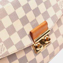 Pre Owned Louis Vuitton White Damier Azur Croisette