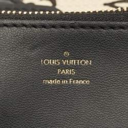 Pre Owned Louis Vuitton Beige/Black Monogram Canvas and Leather Nano Bucket Bag