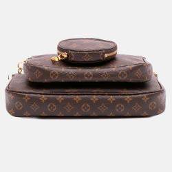 Pre Owned Louis Vuitton Brown Monogram Multi Pochette Accessoires