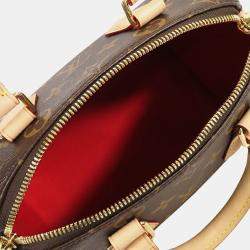 Pre Owned Louis Vuitton Brown Monogram Speedy Bandouliere 20