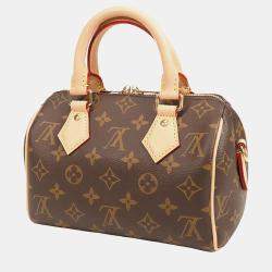 Pre Owned Louis Vuitton Brown Monogram Speedy Bandouliere 20
