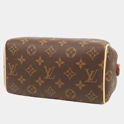Pre Owned Louis Vuitton Brown Monogram Speedy Bandouliere 20