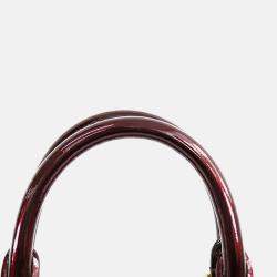 Pre Owned Louis Vuitton Purple Monogram Vernis Alma PM