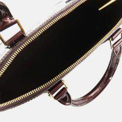 Pre Owned Louis Vuitton Purple Monogram Vernis Alma PM