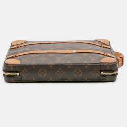 Pre Owned حقيبة لوي فيتون براون مونوغرام سوفت ترانك مسنجر صغيرة