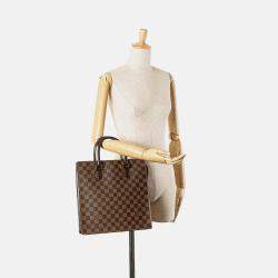 Pre Owned Louis Vuitton Brown Damier Ebene Venice Sac Plat