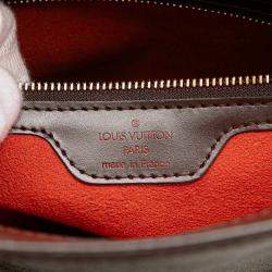 Pre Owned Louis Vuitton Brown Damier Ebene Venice Sac Plat