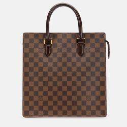 Pre Owned Louis Vuitton Brown Damier Ebene Venice Sac Plat