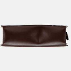Pre Owned Louis Vuitton Brown Damier Ebene Venice Sac Plat