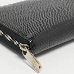 Pre Owned Louis Vuitton Black Electric Epi Leather Zippy Wallet