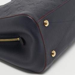 Pre Owned Louis Vuitton Marine Rogue Monogram Empreinte Leather Montaigne MM Bag