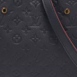 Pre Owned Louis Vuitton Marine Rogue Monogram Empreinte Leather Montaigne MM Bag