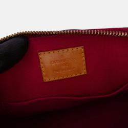 Pre Owned Louis Vuitton Red Monogram Vernis Alma BB