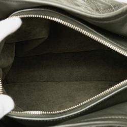 Pre Owned Louis Vuitton Green Monogram Lambskin Antheia Lilia PM