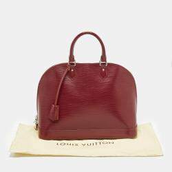 Pre Owned Louis Vuitton Rubis Epi Leather Alma GM Bag