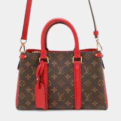 Pre Owned Louis Vuitton Soufflot BB Cerise Monogram Handbag