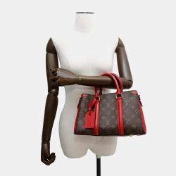 Pre Owned Louis Vuitton Soufflot BB Cerise Monogram Handbag