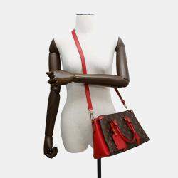 Pre Owned Louis Vuitton Soufflot BB Cerise Monogram Handbag