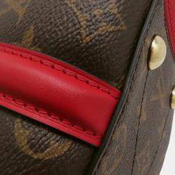 Pre Owned Louis Vuitton Soufflot BB Cerise Monogram Handbag
