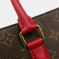Pre Owned Louis Vuitton Soufflot BB Cerise Monogram Handbag