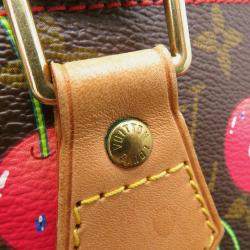 Pre Owned Louis Vuitton Sac Plat Brown Monogram Cherry Handbag