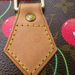 Pre Owned Louis Vuitton Sac Plat Brown Monogram Cherry Handbag