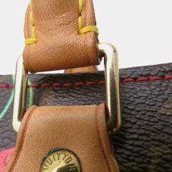 Pre Owned Louis Vuitton Sac Plat Brown Monogram Cherry Handbag