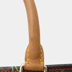 Pre Owned Louis Vuitton Sac Plat Brown Monogram Cherry Handbag