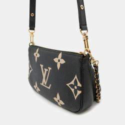 Pre Owned Louis Vuitton Multi Pochette Accessoires Bicolor Monogram Empreinte Leather Shoulder Bag