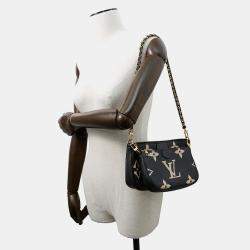 Pre Owned Louis Vuitton Multi Pochette Accessoires Bicolor Monogram Empreinte Leather Shoulder Bag