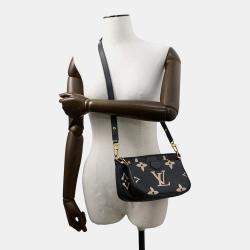 Pre Owned Louis Vuitton Multi Pochette Accessoires Bicolor Monogram Empreinte Leather Shoulder Bag