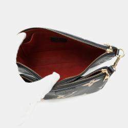 Pre Owned Louis Vuitton Multi Pochette Accessoires Bicolor Monogram Empreinte Leather Shoulder Bag
