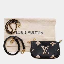 Pre Owned Louis Vuitton Multi Pochette Accessoires Bicolor Monogram Empreinte Leather Shoulder Bag