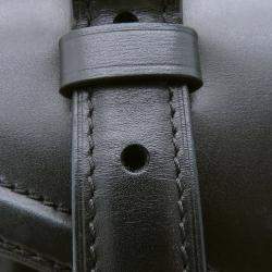 Pre Owned Louis Vuitton Lv Arc PM Gray Black Tweed Leather Handbag