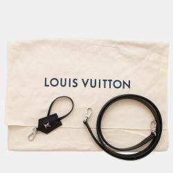 Pre Owned Louis Vuitton Lv Arc PM Gray Black Tweed Leather Handbag
