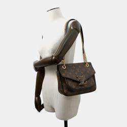 Pre Owned Louis Vuitton Passy Brown Monogram Canvas Handbag