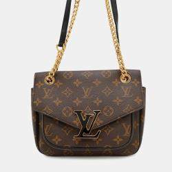 Pre Owned Louis Vuitton Passy Brown Monogram Canvas Handbag