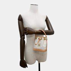 Pre Owned Louis Vuitton Nano Noe Pistachio Green Damier Licious Handbag