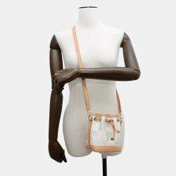 Pre Owned Louis Vuitton Nano Noe Pistachio Green Damier Licious Handbag