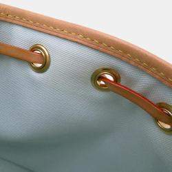 Pre Owned Louis Vuitton Nano Noe Pistachio Green Damier Licious Handbag