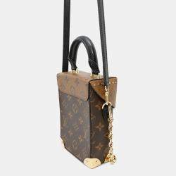 Pre Owned Louis Vuitton Camera Box Noir Monogram Reverse Canvas Handbag