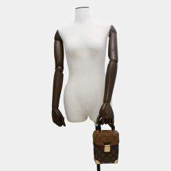 Pre Owned Louis Vuitton Camera Box Noir Monogram Reverse Canvas Handbag