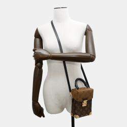 Pre Owned Louis Vuitton Camera Box Noir Monogram Reverse Canvas Handbag