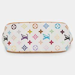 Pre Owned Louis Vuitton Marilyn Blanc Red Multicolor Monogram Shoulder Bag