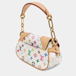 Pre Owned Louis Vuitton Marilyn Blanc Red Multicolor Monogram Shoulder Bag