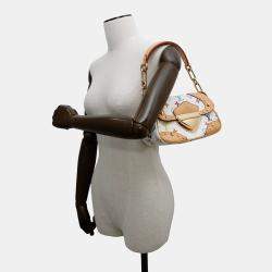 Pre Owned Louis Vuitton Marilyn Blanc Red Multicolor Monogram Shoulder Bag