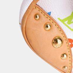 Pre Owned Louis Vuitton Marilyn Blanc Red Multicolor Monogram Shoulder Bag